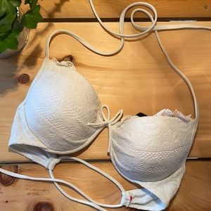 VS✨White Lace Bikini Top